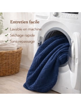 Baumwollgaze-Bettgarnitur 240 x 220 cm