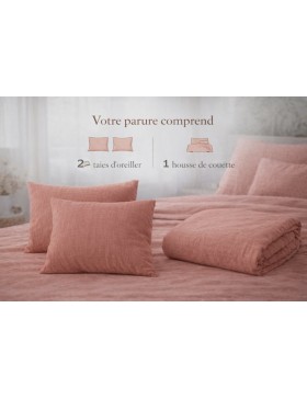 Completo letto in garza di cotone 240 x 220 cm