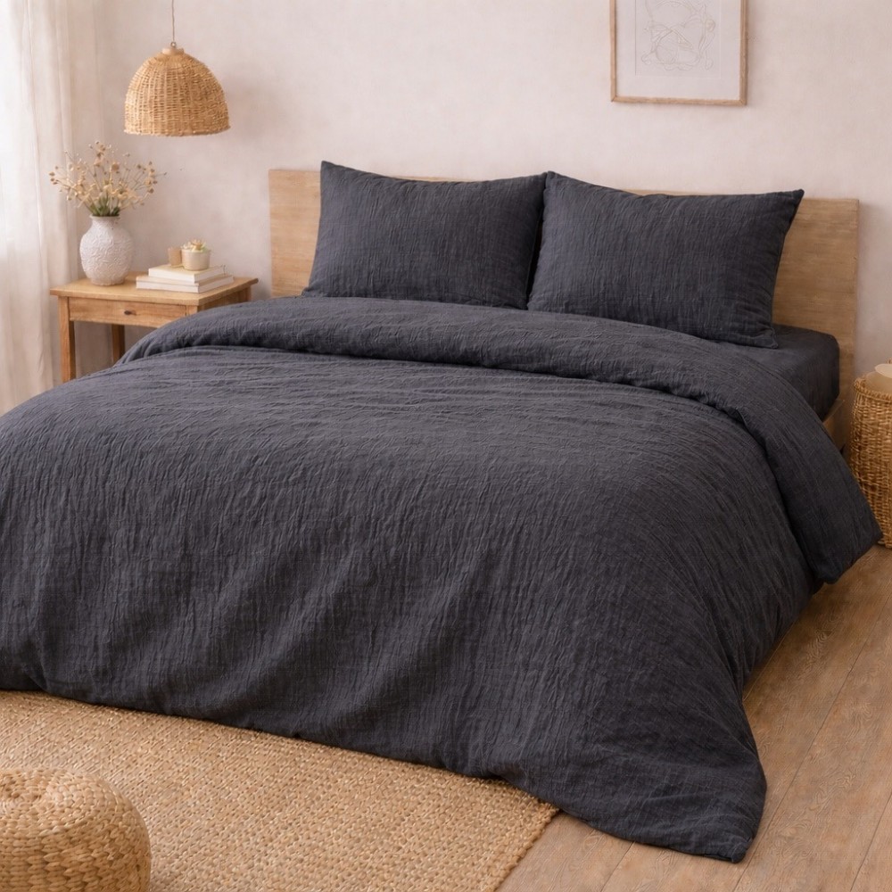 Juego de cama de gasa de algodón 240 x 220 cm