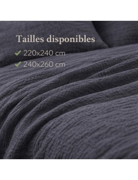 Juego de cama de gasa de algodón 240 x 220 cm
