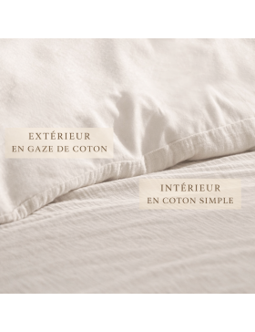 Completo letto in garza di cotone 240 x 220 cm