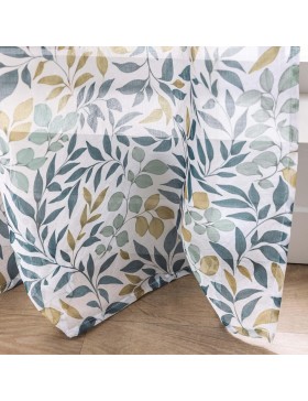 Rideau à Œillets 100% Polyester – Ilona – Voile Sablé Imprimé – Certifié Oeko-TEX