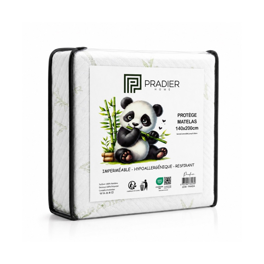 Protège-Matelas Bambou Imperméable et Respirant – Bonnet Extensible jusqu'à 35 cm