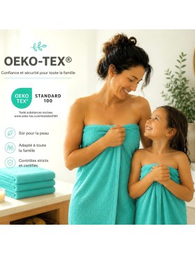 Badhanddoeken van 100% katoen 500 g/m² – Set van zachte, absorberende en duurzame handdoeken