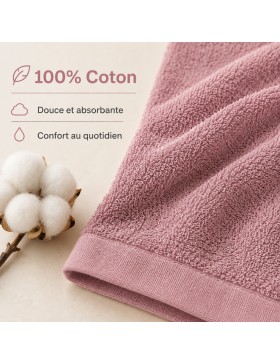 Badhanddoeken van 100% katoen 500 g/m² – Set van zachte, absorberende en duurzame handdoeken
