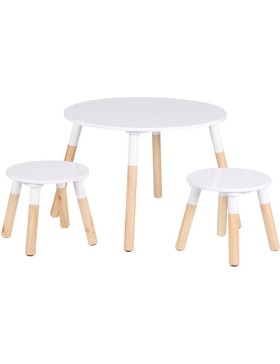 Kindertafel met 2 krukjes – Kindertafel- en stoelenset
