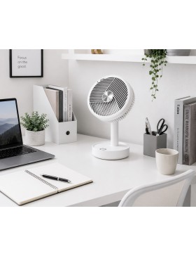 Ventilateur de Table Électrique Oscillant et Réglable – Ventilateur Compact avec Alimentation USB