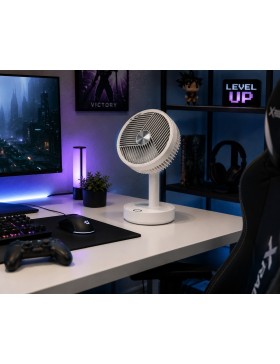 Ventilateur de Table Électrique Oscillant et Réglable – Ventilateur Compact avec Alimentation USB
