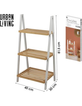 3-laags bamboe piramideplank – vrijstaande ladderplank