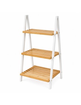 3-laags bamboe piramideplank – vrijstaande ladderplank