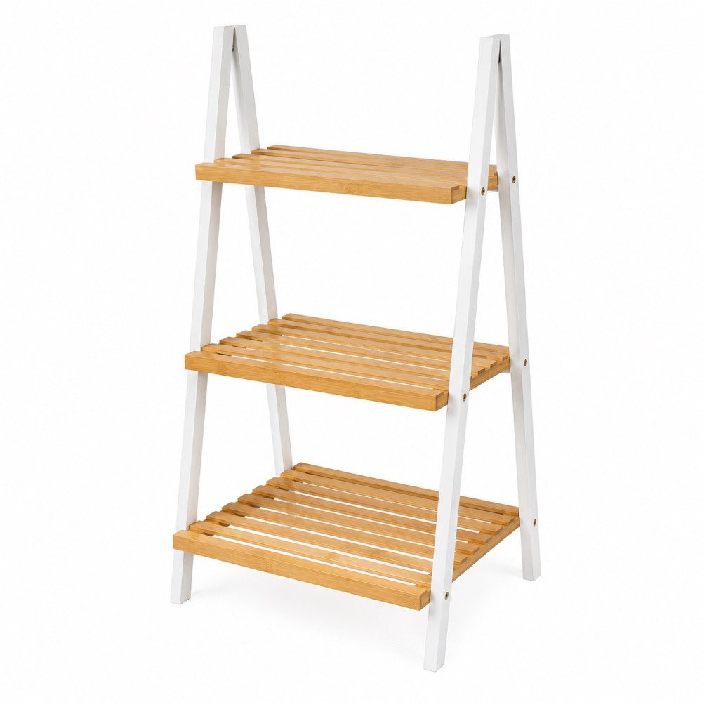 3-laags bamboe piramideplank – vrijstaande ladderplank