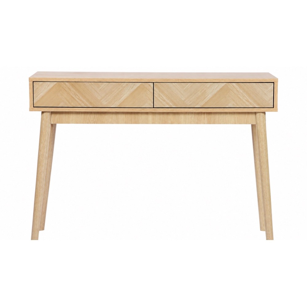 Halconsole met 2 lades met push-pull systeem – Moderne consoletafel van hout en metaal