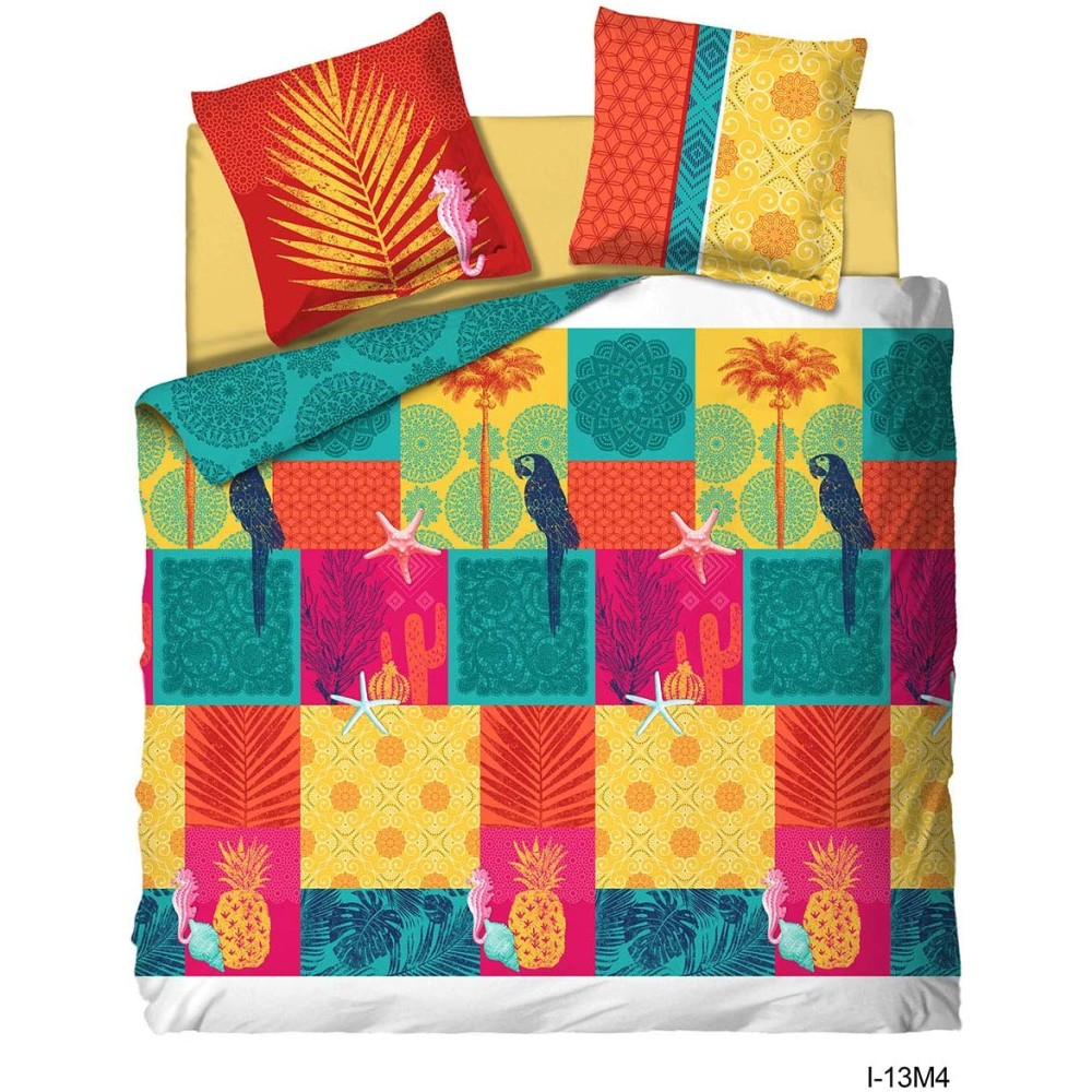 Parure de lit 3 pièces 240 x 260 cm PERROQUET