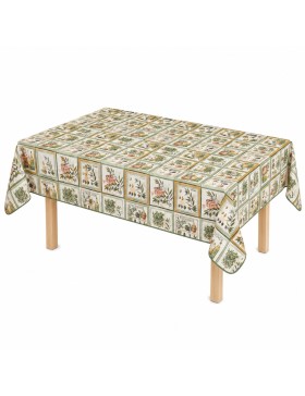 copy of Nappe Jacquard Motif Littoral Méditerranéen – 60% Coton 40% Polyester – Motif Tissé