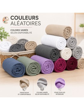 copy of 100% katoenen hoeslakenset met 57 draden - willekeurige kleuren