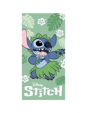 Serviette De Plage - Stitch En Train De Danser Avec Une Tenue Hawaïenne - 70x140 Cm