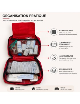 Trousse de Secours Maison Voiture Voyage Camping