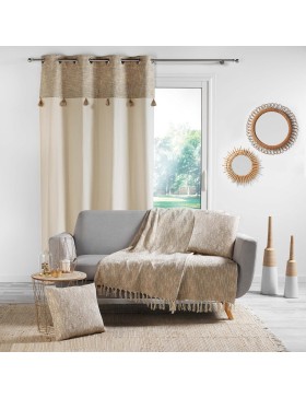 copy of Voilage Passe-Tringle Voile Sablé 100 % Polyester – Douceur d’Intérieur – Lissea – Certifié Oeko-TEX