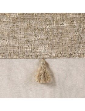 Rideau à Œillets 100% Polyester – New Sultan Or – Polycoton Uni et Top Métallisé – Certifié Oeko-TEX