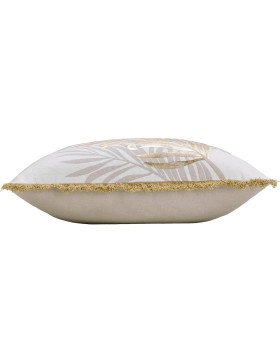 Coussin Déhoussable Carré 50x50 cm Tissé – Fermeture Zippée – Melisse – Coton et Polyester – Certifié Oeko-TEX