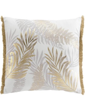 Almofada quadrada removível 40x40 cm em tecido plano – Fecho com zíper – Atlas – Algodão e poliéster – Certificação Oeko-TEX