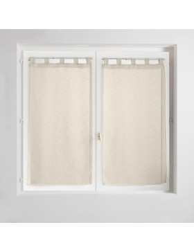 Douceur d'Intérieur, Paire Droite à Passants (2 x 60 x 120 cm) Carlin Lin, Voile Tissé