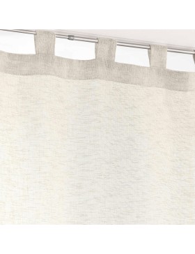 Douceur d'Intérieur, Paire Droite à Passants (2 x 60 x 120 cm) Carlin Lin, Voile Tissé