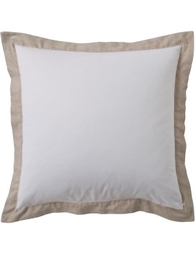 Douceur d'Intérieur, Parure de Lit 3 Pièces Lauraline Blanc, 100% Coton