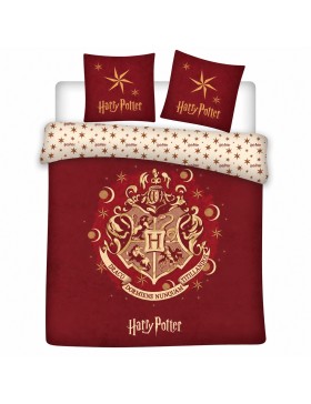 Parure de Lit Harry Potter Poudlard Réversible 200×200 cm + 2 Taies 63×63 cm