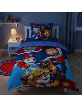 copy of Paw Patrol beddengoedset 140x200 + kussensloop 65x65, omkeerbaar, polykatoen, Chase, Marshall, Stella, Ruben