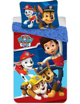 Pat’ Patrouille Parure de Lit Enfant 2 Pièces – Housse de Couette Réversible 140x200 cm et Taie 65x65 cm