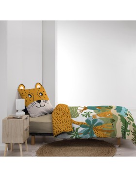 douceur d'intérieur, Parure de Lit 100% Coton, 140 x 200 cm, Zanimo, Motifs