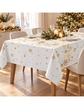 copy of Promo Leinen Weihnachtstischdecke Rechteckig Fleckenabweisend - Sternbild