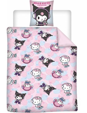 copy of Hello Kitty Pink Wende-Bettwäscheset – Bettbezug + Kissenbezug