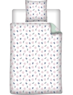 copy of Lilo & Stitch Disney beddengoedset 140x200 cm + kussensloop 65x65 cm, omkeerbaar, polykatoen, officiële Aymax-licentie.