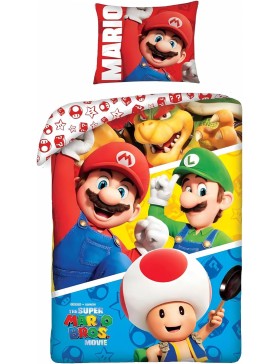 copy of Parure de Lit Super Mario Réversible en Microfibre – Housse de Couette et Taie d’Oreiller Collection Nintendo –