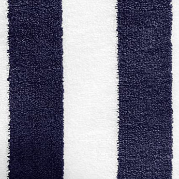 Strandlaken van 100% katoen - Dik, zacht en ultra-absorberend strandlaken - Blauw en wit gestreept