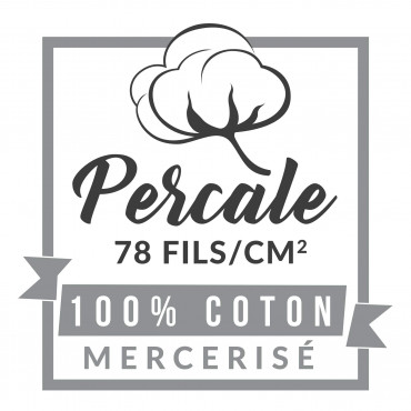 Percale dekbedovertrek - Astoria Grey