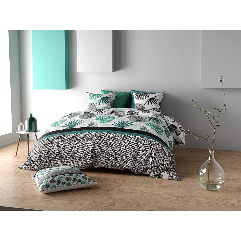 Parure de lit 3 pièces 220 x 240 cm Chic Végétal