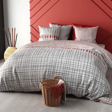 Literie Microfibre RUIKASI Parure De Lit 3 Pièces Microfibre - Housse Couette 220x240 Cm + 2 Taies - Motif Tartan Rouge Housse Couette Microfibre Tartan Literie Microfibre RUIKASI Parure De Lit 3 Pièces Microfibre - Housse Couette 220x240 Cm + 2 Taies - Motif Tartan Rouge Housse Couette Microfibre Tartan